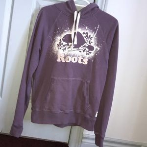ROOTS* purple hoodie- M